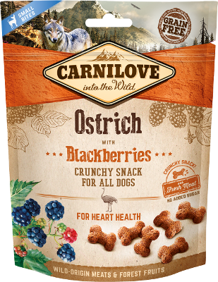 Crunchy Ostrich with Blackberries