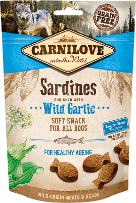Semi-Moist Sardines enriched with Wild garlic