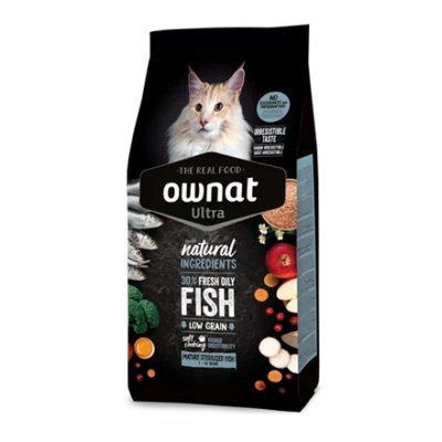 ULTRA OWNAT - Poisson - MATURE STERILIZED ( 7 à 12 ans) - 3 kg