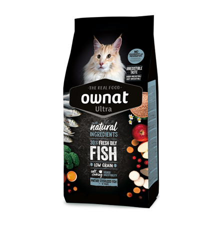 ULTRA OWNAT - Poisson - MATURE STERILIZED ( 7 à 12 ans) - 3 kg