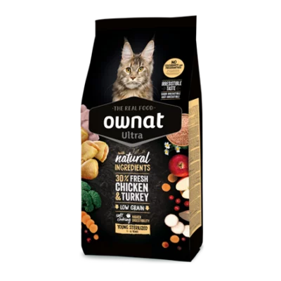 ULTRA OWNAT - Poulet & Dinde - YOUNG STERILIZED (1 à 6 ans) - 3 kg
