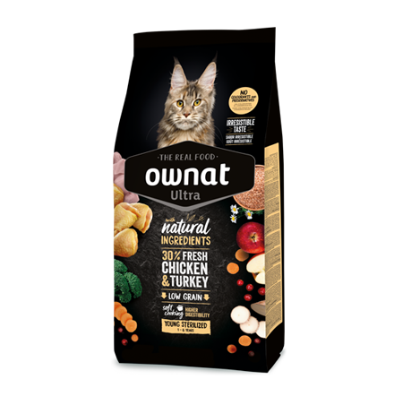 ULTRA OWNAT - Poulet & Dinde - YOUNG STERILIZED (1 à 6 ans) - 3 kg