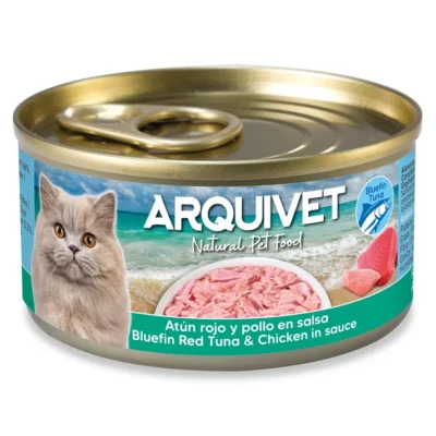 Pâtées en sauce Thon Rouge - Arquivet - 80g