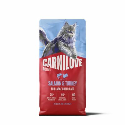 Croquettes ACTIVE Chat de grande race - Saumon et dinde